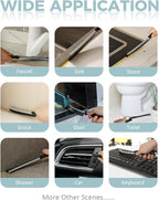 SXhyf Cleaning Brush - Hard Bristle Crevice Cleaning Brush, Multifunctional Gap Scrub Brush, Kitchen Essentials, Bathroom Cleaner Tools for Household Use, Home, Window, Toilet, Stove