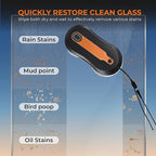 FRUITEAM Automatic Window Cleaning Robot, Window Cleaner Robot with App & Remote Control, Dual Water Spray for Inside/Outside Frame Glass Cleaning, Triple Safety System, Smart Path Detection