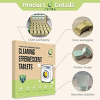 DEYBA Washing Machine Cleaner Tablets – Instant Foaming, Fast Dissolve, Eco-Friendly Odor Removal, Deep Cleaning for HE Front & Top Load, 24 Tablets