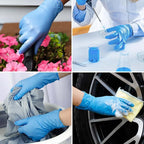 Nitrile Disposable Gloves, Latex-Free & Powder-Free, Ideal for Cleaning, Food Prep and Household Use