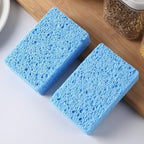 6 - Pack Non-Scratch Scrub Sponges - Sponges for Dishes and Washing Dishes, Cleaning Sponges for Kitchen Home Office, Magical 3D DIY Art and Craft Suppliers（Blue）