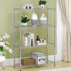 BestOffice Adjustable Wire Shelving Storage Shelves Heavy Duty Shelving Unit for Small Places Kitchen Garage (Chrome, 36×14×54)