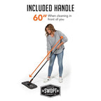 SWOPT 18” Microfiber Dust Mop, Microfiber Flexible Duster, Cotton Mop + 60" Steel Handle, Combo — Cleaning Heads With Long Handle Interchangeable With All SWOPT Cleaning Products — Machine Washable