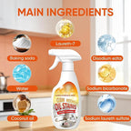 Fiell Clean Up Kitchen Oil Stains, Heavy Oil Cleaner Stain,Oil StainsClean Up Kitchen,Clean Up Kitchen Oil Stains Spray-Heavy Duty Degreaser & Foam (1pc)