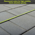 6 Roll Mason Line String Line - #18 Braided Nylon String - 500 Ft Length - Nylon with Reloadable Line Reel Twine for Gardening Or Masonry Tools - Perfect Construction String (Yellow)