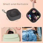 Hair Tie Organizer, Small Portable Hair Accessories Storage Can Be Stackable Or Hung On The Wall, Small Items Holder Hair Tie Organizer for Jewelry Hair Stuff Hair Clip Cotton Swab