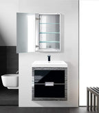 Krugg Medicine Cabinet | Recess or Surface Mount | Blum Hinge 170 Degree Soft Close | (18" x30)