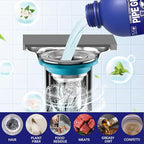 Pipe Bobo Drain Cleaner for Kitchen Sinks, Professional Drains Clog Remover, Powerful Pipes Dredging Agent for Kitchen Sinks, Shower Drains, Tubs, Dissolves Blockages, 300G/10.6OZ