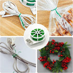 656ft (200m) Twist Ties, Garden Plant Ties with Cutter, Reusable Multifunctional Plant Ties, Fixing Vines Plant Support for Gardening Home Office(Green)