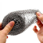 6 Pack Stainless Steel Wool Scrubber, Scrubbing Scouring Pad, Steel Wool Scrubber for Kitchens, Bathroom and More