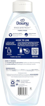 Downy Free & Gentle Rinse Laundry Odor Remover, Scent Free, 48 FL OZ, Gentle on skin, No dyes or heavy perfumes, Fabric Softener and Laundry Odor Removal Rinse