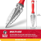 Garden Weasel Multi-Use Transplanter | Dig, Cultivate, Plant, Weed | Planting and Gardening Hand Digging Tool, Heavy Duty Trowel, Mini Gardening Shovel | 91360