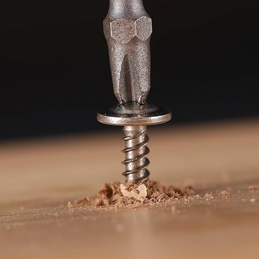 #8 x 1 Inch Wood Screw 100Pcs 410 Stainless Steel Standard Thread Truss Head Fast Self Tapping by SG TZH