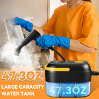 KingSom Handheld Steam Cleaner,6-Level Adjustable Handle Steam Cleaner for Home,2500W High Pressure steam Cleaner for Cleaning,10s Fast Heat-Up,47.3oz Tank,10 IN 1 Portable Steam Cleaner for Car