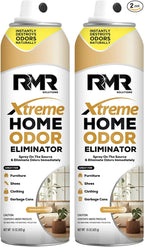RMR Xtreme Home Odor Eliminator Spray - Neutralize Furniture, Clothing, Shoes, Garbage Cans, and More, 15 Ounces, 2-Pack, Unscented