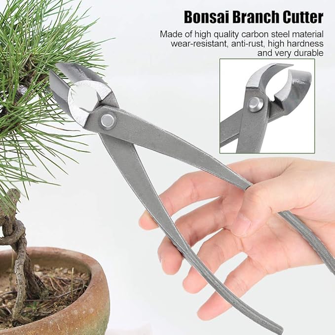 MAVIS LAVEN Branch Cutter 8inch Concave Cutter Bonsai Tools Carbon Steel Gardening Shears Scissors Tools