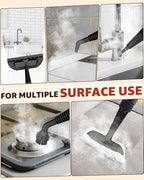 Pressurized Deep Cleaning Handheld Steam Cleaner for Home, Multi-Purpose Natural Steamer with 9 PCS Accessories for Kitchen, Car Detailing, Furniture, Bathroom, Floor, Tile and Grout