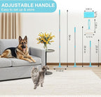 Carpet Rake for Pet Hair Removal, 54-Inch Adjustable Handle, Aluminum Alloy Deep Cleaner, Reusable Cat & Dog Hair Remover for Couches, Rugs, Mats, Fabric Furniture