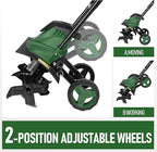 Prostormer 14 Inch Corded Electric Tiller Cultivator, 10Amp Motor with 4 Steel Tines, Corded Garden Tiller for Soil Cultivation, Lawn, and Yard Care