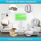 Sticky Travel Lint Roller 5 Pack, Reusable Washable Lint Roller Portable Compact Pet Hair Remover Cleaner with Cover for Clothes, Pet Hairs, Carseats, Include Medium/Small Size (Green)