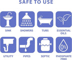 SANI 360° Sani Sticks Drain Cleaner and Deodorizer, 24 Count, Orange Scent Enzyme Pipe Cleaners, Eliminate Odors, Prevent Clogged Drains, Safe for Sinks, Bathtub Drains, Septic Tanks