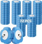 72 PCS Toilet Wand Refills,Toilet Cleaner Refill Pads Disposable Toilet Cleaning System Toilet Bowl Cleaners Scrubbing Pads for Sink Bathtub Wash Basin(Only Refills，Only Fits for Ucaimao)-Blue