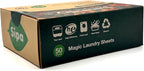 SIPA Laundry Detergent Sheets - 50 Sheets, 100 Loads, Lily of the Valley, Eco-Friendly, Phosphorus-Free