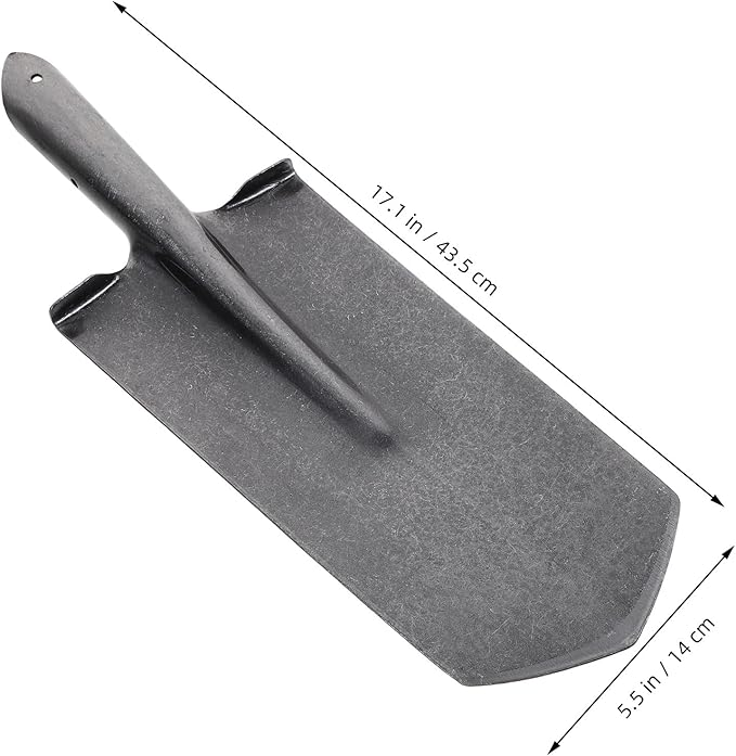 ARTIBETTER Heavy-Duty Manganese Steel Garden Shovel with Narrow Pointed Tip for Digging and Transplanting Trees, Thickened Metal Spade Tool for Lawn and Gardening Use