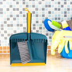 Small Broom and Dustpan Set for Home Cleaning, Handheld Kitchen Sweeping Tool with Compact Dustpan, Lightweight Cleaning Accessory for Living Room and Desktop Use
