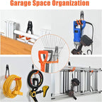 AOBEN Garage Hooks Heavy Duty Hooks for Garage Storage Wall Mount Garage Hanger & Organizer Hook (24PCS)-Gray