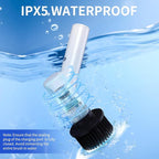 Electric Spin Scrubber, Cordless Shower Scrubber with 7 Replacement Brush Heads, IPX5 Waterproof Bathroom Scrubber with Adjustable Handle, 2 Speed Power Cleaning Brush for Cleaning
