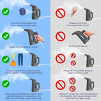 Steamer for Clothes Wrinkle Removes, Portable Handheld Garment Steamer, Clothes Hat Steamer for Home and Travel with Automatic Shut-Off Safety Protection,180ML,800W (Dark Grey)