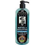 Mens Body Wash with Menthol & Eucalyptus, 32 Fl Oz, All Natural 3-In-1 Body Scrub and Liquid Soap for Gentle Cleansing, Vegan Friendly, Sulfate Free, and Cruelty Free