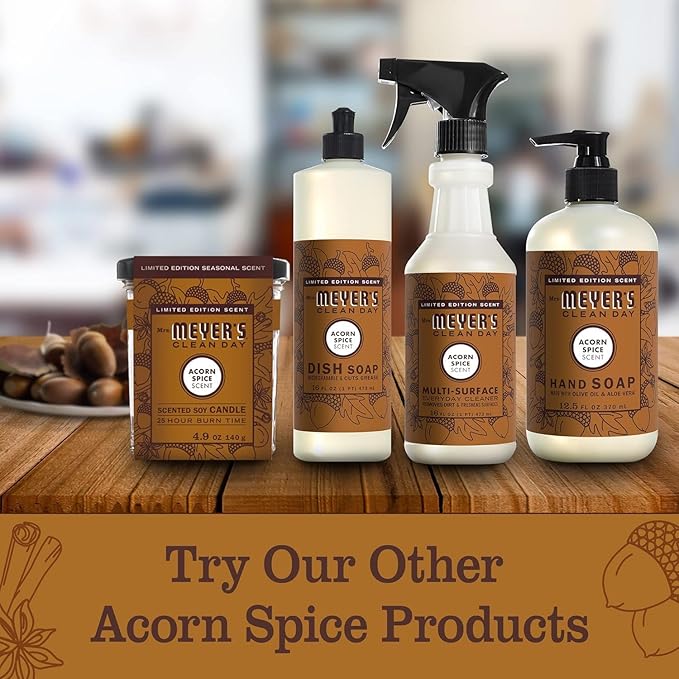 MRS. MEYER'S CLEAN DAY All-Purpose Cleaner Spray, Limited Edition Acorn Spice, 16 fl. oz - Pack of 3