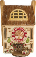 Blue Sky Clayworks The Old Cider Candle House, Ceramic, 5.5" L x 5" W x 7.75" H, Orchard Porch Glow