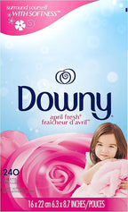 Downy Fabric Softener Dryer Sheets, April Fresh, 240 Count