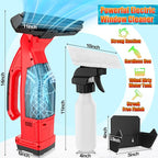 Window Vacuum Squeegee Cordless Compatible for Milwaukee 18V Battery (No Battery), Electric Window Cleaner Window Vacuum, Vacuum Squeegee for Window Cleaning, Mirror, Glass, Car Windshield