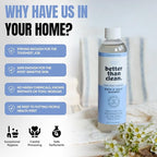 Better Than Clean™ Fragrance Free Bath & Daily Shower Cleaner Concentrate – Plant-Based, Non-Toxic, Soap Scum & Hard Water Stain Remover for Tub & Tile – 8oz Makes 4 Bottles