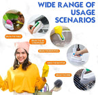 Lallisa 12 Pcs Scrub Brush for Cleaning with Handle Comfortable to Grip Heavy-Duty Flexible Stiff Bristles Scrubber Brushes Bulk for Shower Bathroom Carpet Kitchen Floor Tiles (Blue,Green)