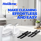 Scrub Brush - 6 Pack, Scrub Brushes for Cleaning, Heavy-Duty Scrub Brush, Stiff Bristles Cleaning Brush, for Kitchen, Bathtub, Floor and Wall Surfaces, Blue