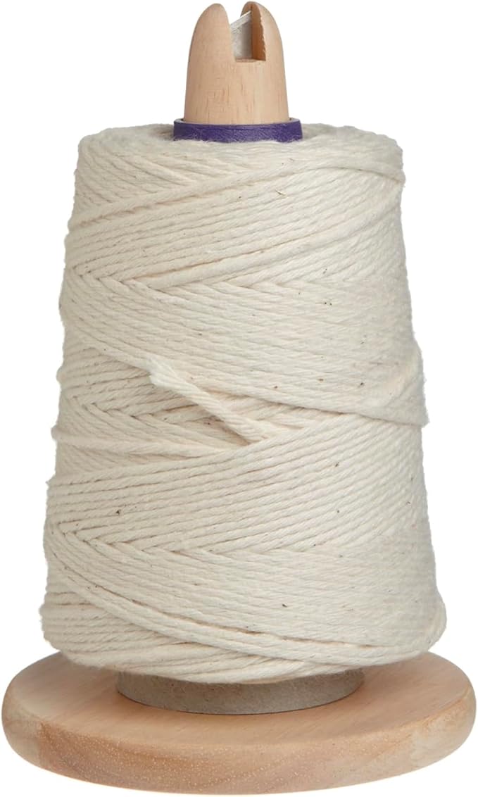 Regency Wraps Butchers Cooking Twine on Holder with Cutter, Heavy Duty, 500ft, 16 Ply, 2.4mm Food-Safe Cotton Kitchen String for Turkey Trussing, Meat Prep, Crafting