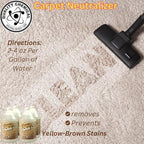 Quality Chemical Brown Out Carpet Stain Remover/Carpet Cleaner Solution for Machine/Carpet Cleaning Solution/Carpet Clean/Rug Cleaner Solution/Carpet Shampoo Cleaner/Rug Shampoo - 128 oz (Pack of 4)
