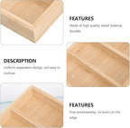 Luxshiny Wooden Glasses Display Tray and Sunglasses Organizer Rack Eyewear Storage Holder for Home and Store, Set of 5