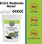 NoHarm Rodent Control | Smarter Than Repellent | Blocks Scent-Trails | Disrupts Mice and Rats | Safe | 4 Packets for Indoor Use