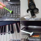 11Pcs Crevice Cleaning Brush,Gap Cleaning Brush with Long Handle,Small Gap Cleaning Brush for Bathroom Kitchen Toilet Water Cup Bottle and Window Groove