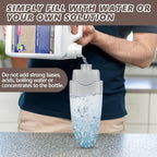 HOMTOYOU Wet Mop for Floor Cleaning: Microfiber Spray Mop with 4 Washable Pads for Cleaning Home Kitchen Multi-Surface Floors - 1Pcs 400+ML Refillable Bottle