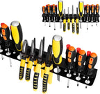 Screwdriver Plier Organizer Heavy Duty Wall Mount Tool Storage Rack Screwdriver Organizer Hand Tool Hammer Pliers Storage Rack For Garage Workshop Homes Workshops Sheds，15.75 Inch