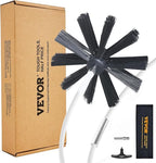 VEVOR 40 FEET Dryer Vent Cleaner Kit, 29 Pieces Duct Cleaning Brush, Reinforced Nylon Dryer Vent Brush, Dryer Cleaning Tools Lint Remover with Flexible Lint Trap Brush, Clamp Connectors