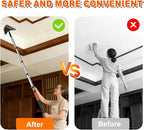 20FT Reach Duster Cleaner Kit, Dusters for Cleaning with Extension Pole, Baseboard & Wall and Window Cleaner Mop for Fan Blades, High Ceiling and Cobweb