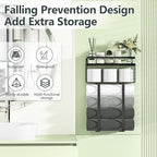 Xstydes Towel Racks for Bathroom, Metal Towel Holder with Storage Basket,Wall Towel Rack for Rolled Towels, Towel Storage for Small Bathroom,Black